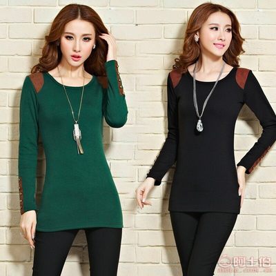 【8C-111冬季中長款加絨加厚打底衫女上衣外穿保暖修身顯瘦長袖包臀連6388】深圳市南山區(qū)七彩紛服飾批發(fā)商行 - 產(chǎn)品庫